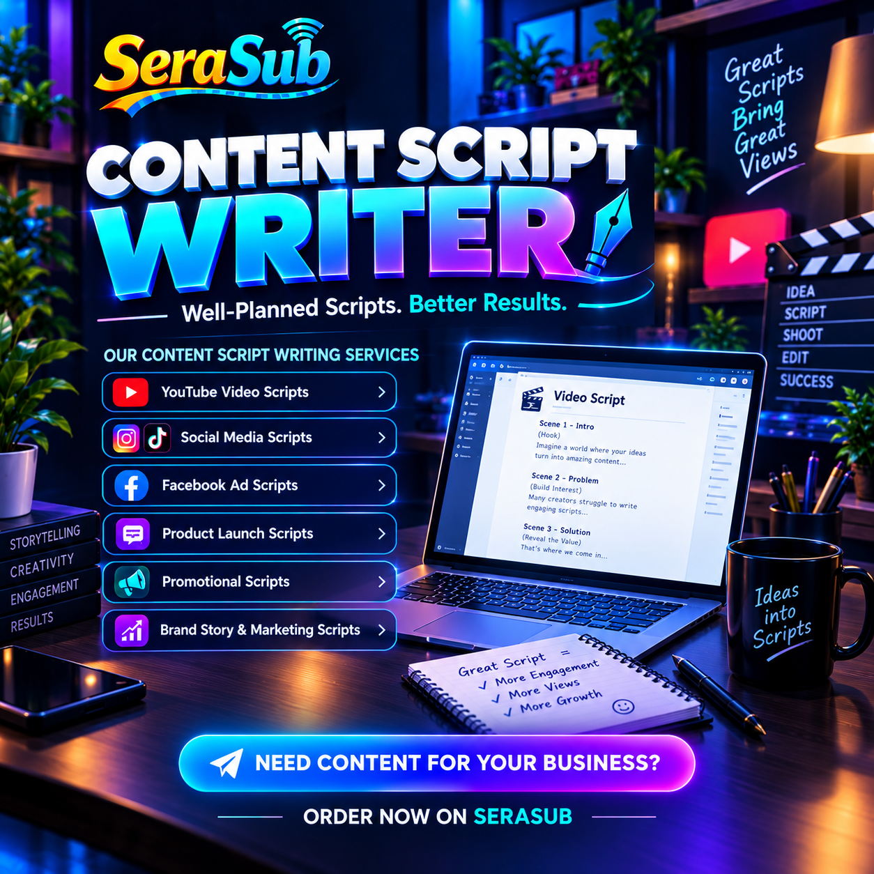 Content Script Writing